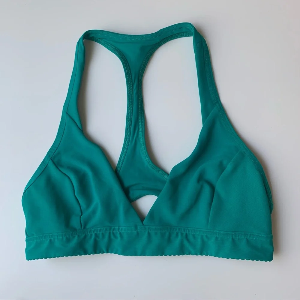 lululemon EUC Mesh Triangle Top Racer Back Sports Bra with Adjustable Band - Picture 1 of 5